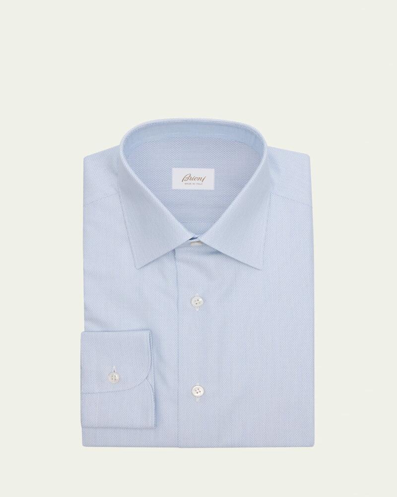 Brioni Men's Cotton Textured Dress Shirt Cover