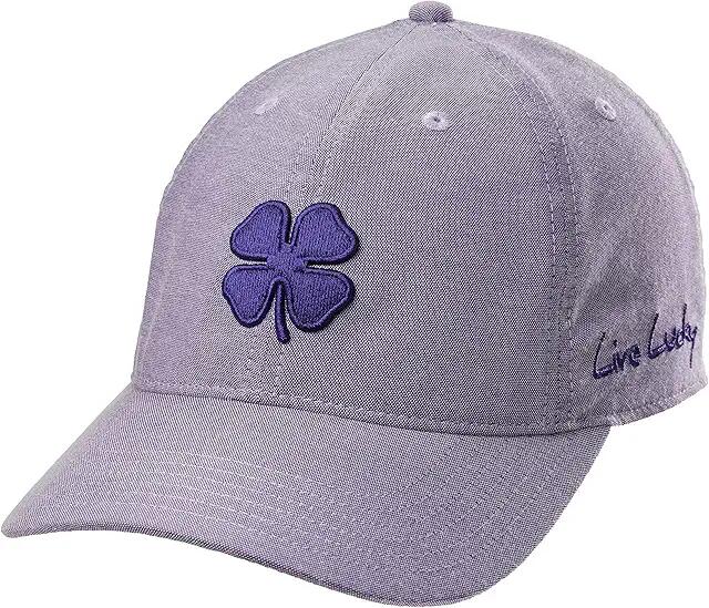 Black Clover Soft Luck 7 Hat (Purple Clover/Purple) Caps Cover