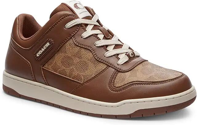 COACH C201 Signature Sneaker (Saddle 1) Men's Shoes Cover