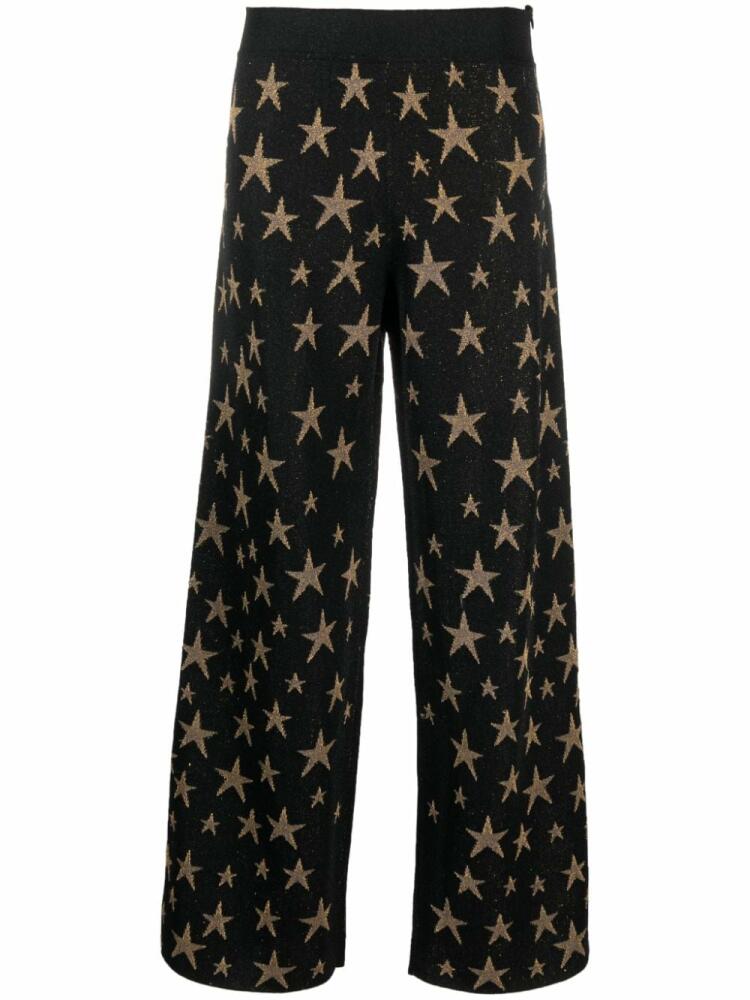 Chinti & Parker star-motif flared trousers - Black Cover