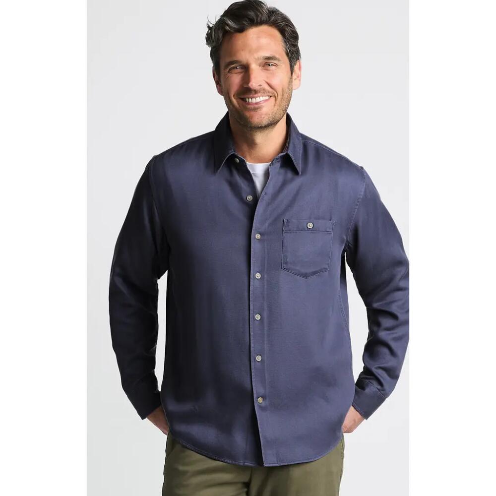 Lands' End Relaxed Twill Shirt in Slate Blue Cover