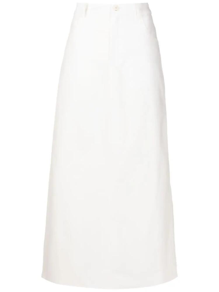 Uma | Raquel Davidowicz A-line straight-cut skirt - White Cover