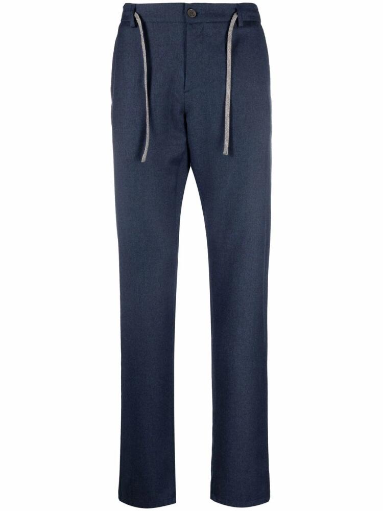 Canali wool track pants - Blue Cover