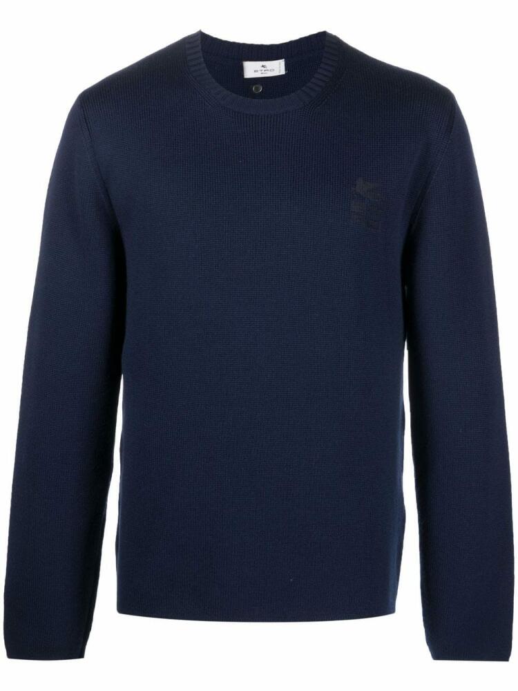 ETRO crew-neck pullover jumper - Blue Cover