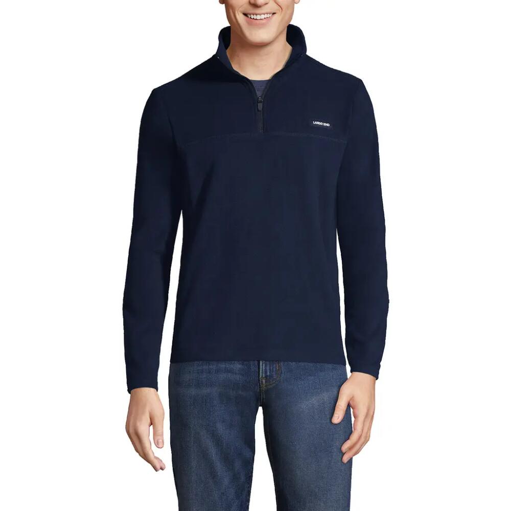 Lands' End Anyweather Fleece Quarter Zip Pullover in Radiant Navy Cover