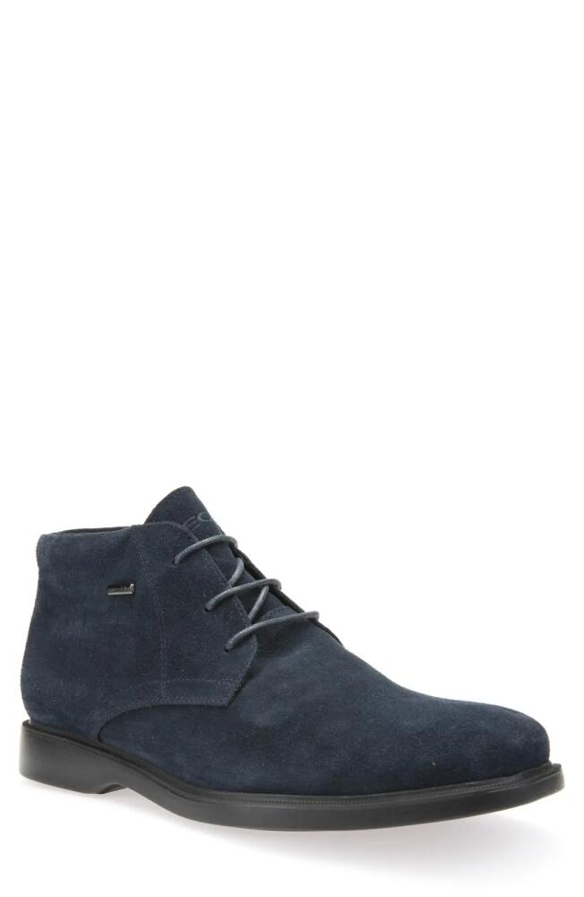 Geox Brayden - ABX Amphibiox Waterproof Boot in Navy Leather Cover