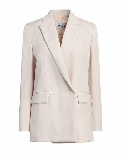 Dondup Woman Blazer Ivory Virgin Wool, Elastane Cover