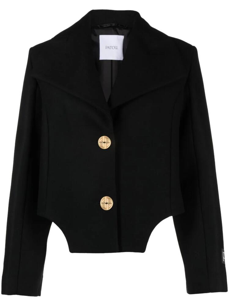 Patou cut-out cropped jacket - Black Cover