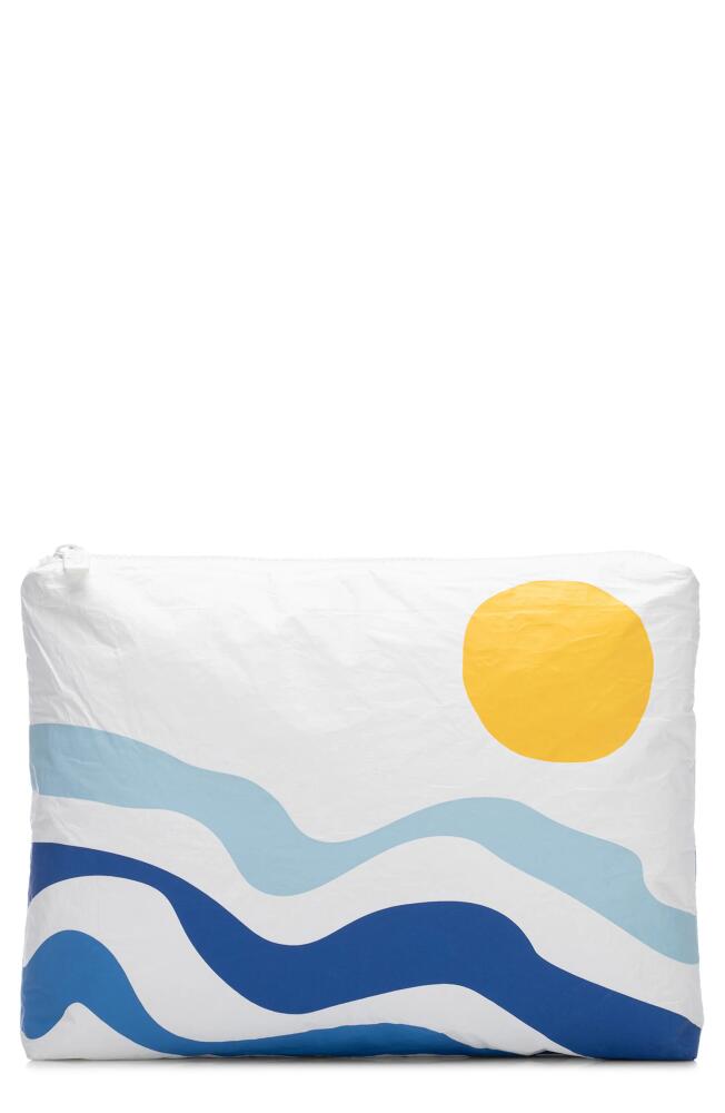 Aloha Collection Medium Water Resistant Tyvek® Zip Pouch in Soleil Cover