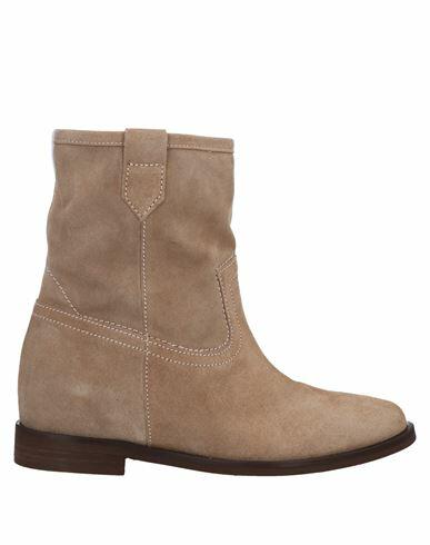 Carmens Woman Ankle boots Beige Soft Leather Cover