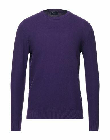 Drumohr Man Sweater Purple Cotton Cover