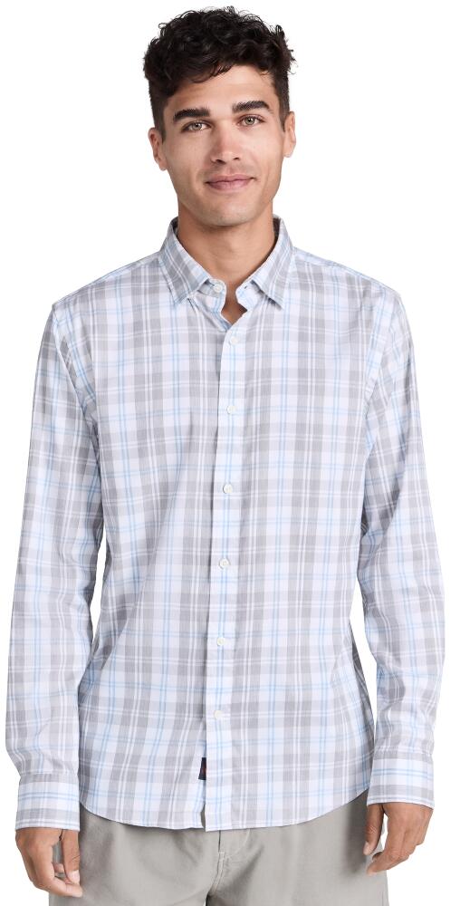 Faherty The Movement Shirt Grey Cream Plaid Cover