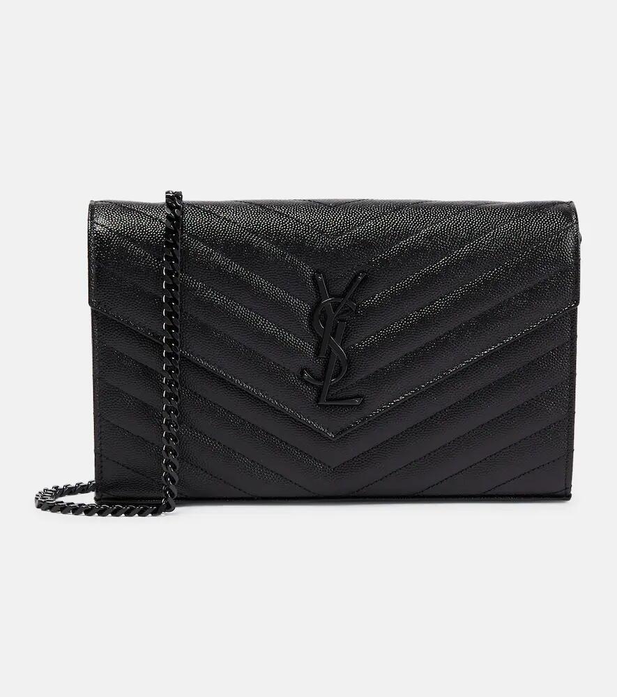 Saint Laurent Cassandre matelassé leather wallet on chain Cover