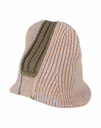 Mm6 Maison Margiela Woman Hat Camel Virgin Wool, Polyester, Acrylic, Polyamide Cover