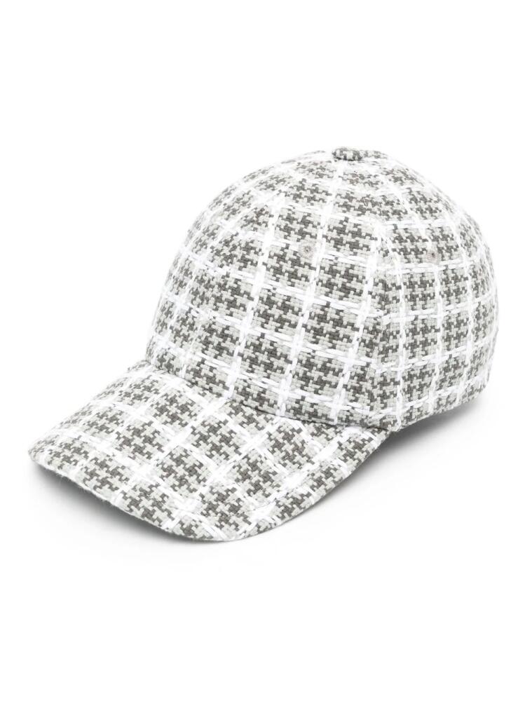 Thom Browne tweed check cap - Grey Cover