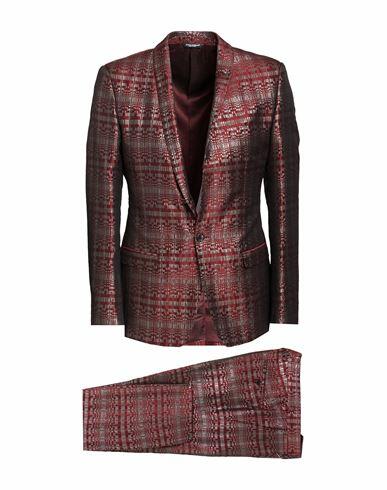 Dolce & gabbana Man Suit Burgundy Polyester Cover