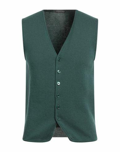 Thomas Reed Man Cardigan Dark green Merino Wool Cover