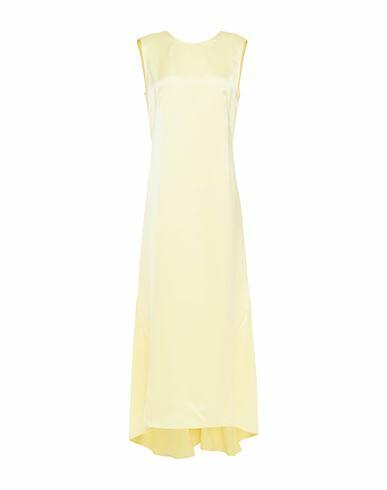 Cedric Charlier Woman Midi dress Light yellow Polyester Cover