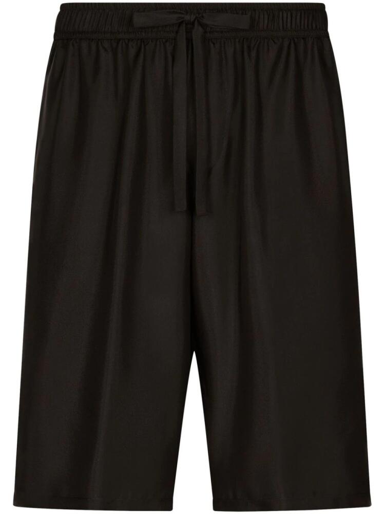 Dolce & Gabbana silk bermuda shorts - Black Cover