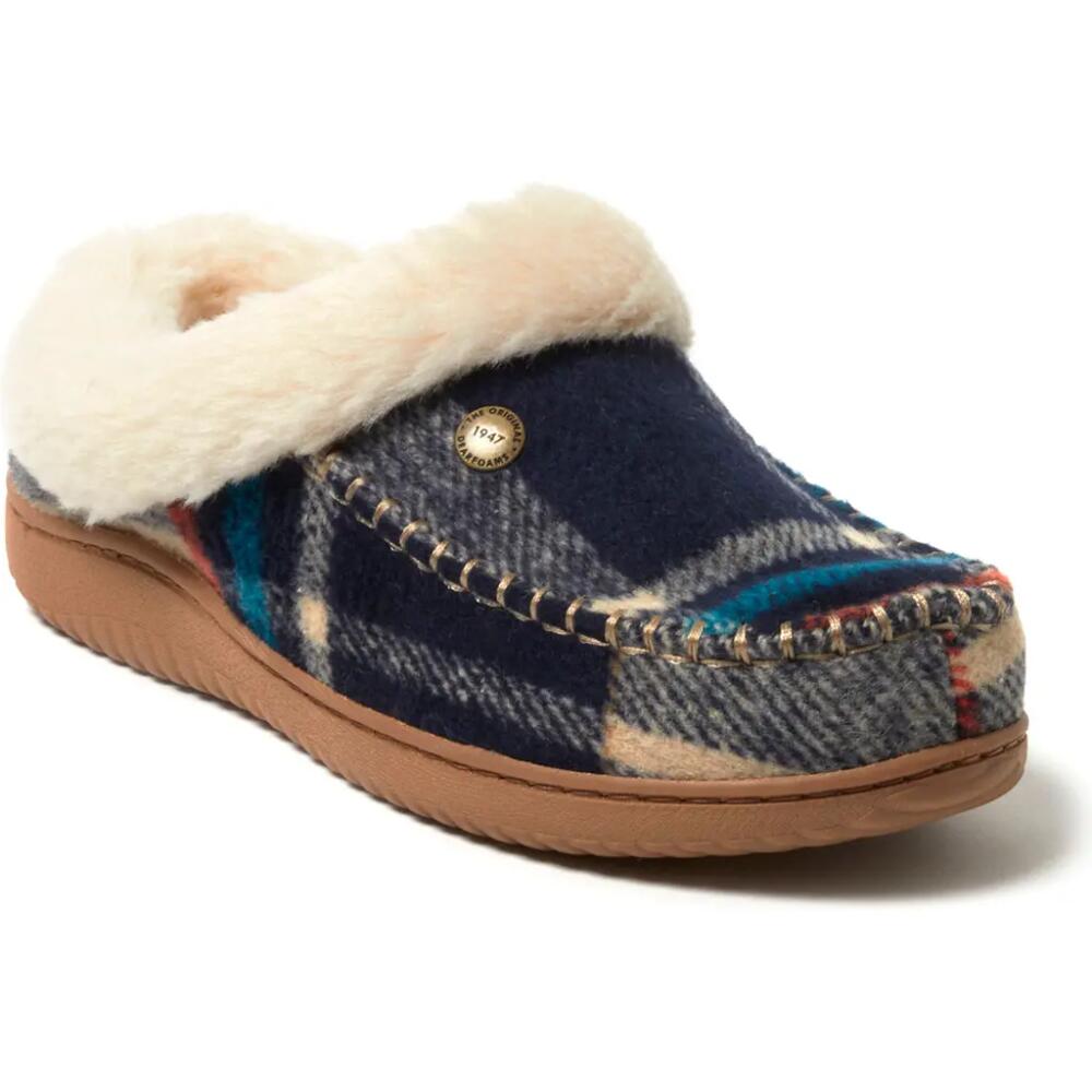 DEARFOAMS Atley Energy Return Clog Slipper in Navy Plaid Cover