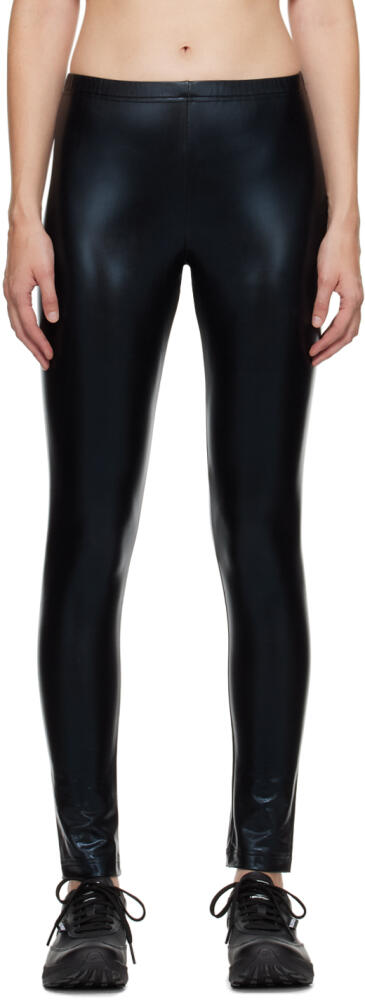 Junya Watanabe Black Coated Leggings Cover