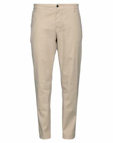 Reign Man Pants Beige Linen, Cotton, Elastane Cover