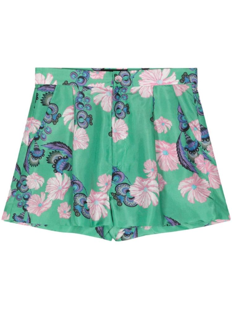 Cynthia Rowley Eden silk shorts - Green Cover