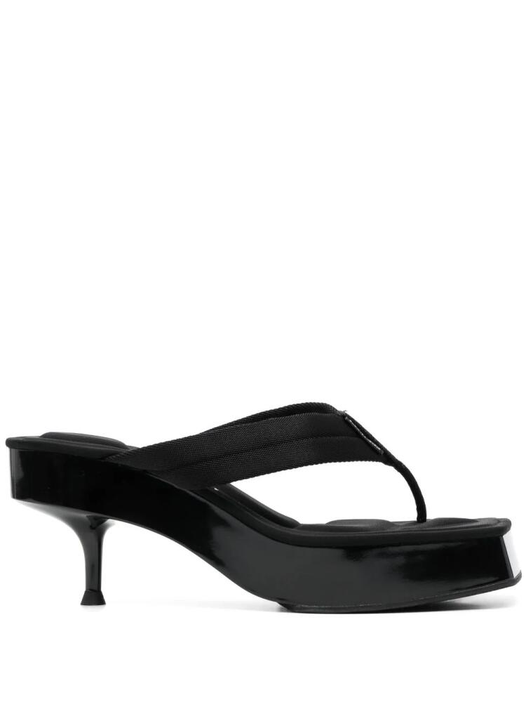 Alexander Wang Jessie platform slides - Black Cover