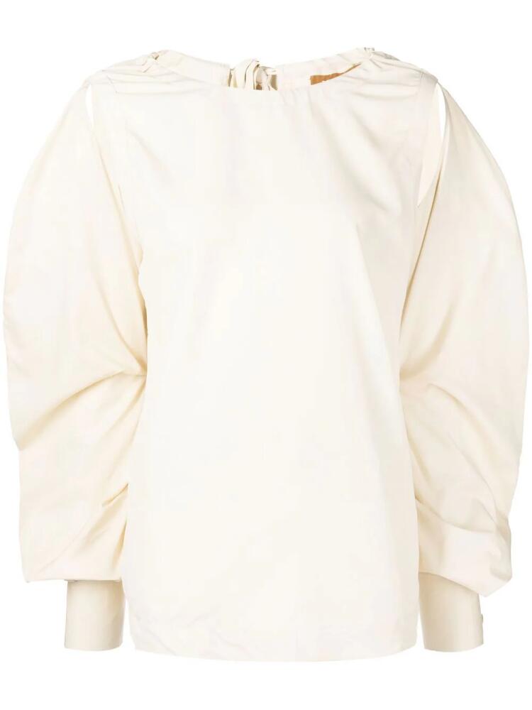 Rejina Pyo Stevie cut-out puffer blouse - White Cover