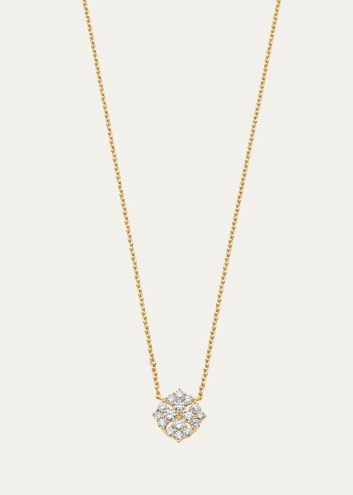 Sara Weinstock 18K Yellow Gold Flora Diamond Pendant Necklace Cover