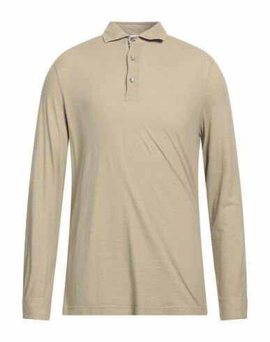 Filippo De Laurentiis Man Polo shirt Khaki Cotton Cover