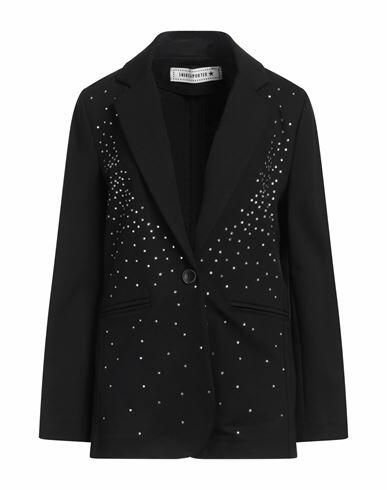 Shirtaporter Woman Blazer Black Viscose, Nylon, Elastane Cover