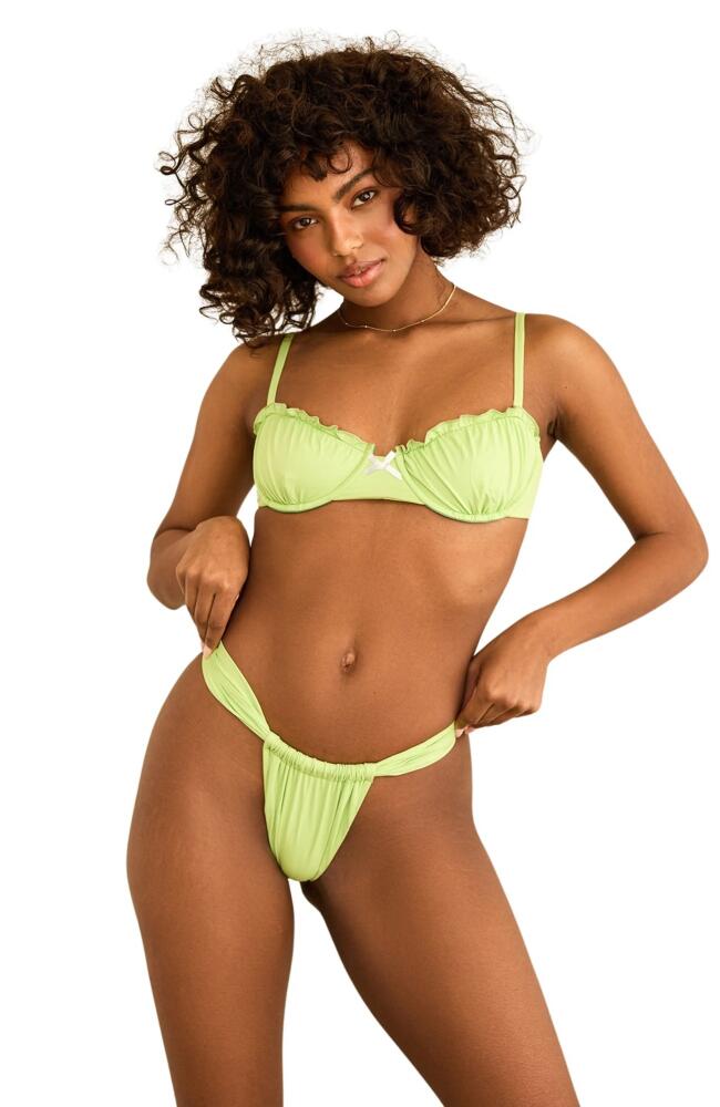 Dippin Daisys Primrose Underwire Bikini Top in Green Tea Cover