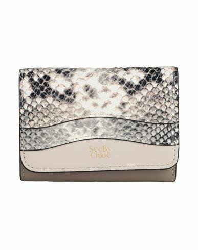 See By Chloé Woman Wallet Ivory Bovine leather, Goat skin Cover