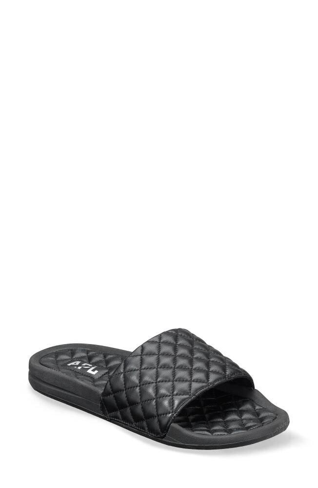 APL Lusso Quilted Slide Sandal in Black Cover