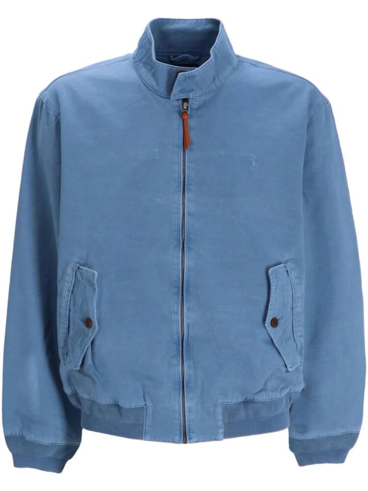 Polo Ralph Lauren stand-up collar cotton windbreaker - Blue Cover