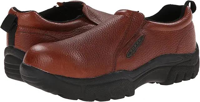 Roper Performance Slip On w/ Steel Toe (Brown) Men's Slip on Shoes Cover