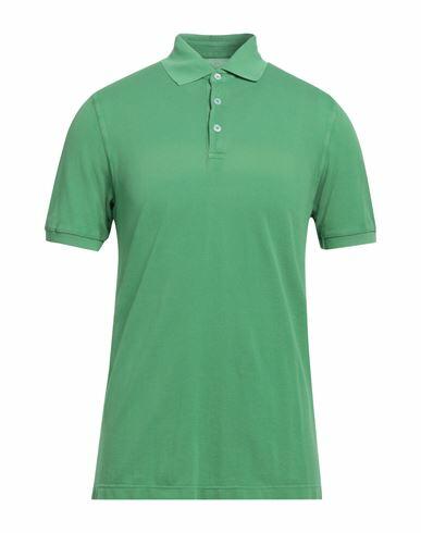 Fedeli Man Polo shirt Light green Cotton Cover