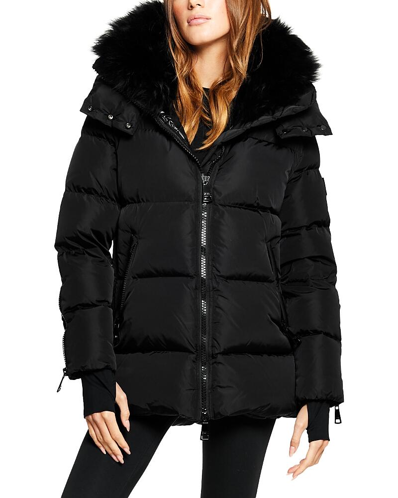 Sam. Scarlett Shearling Trim Puffer Coat Cover