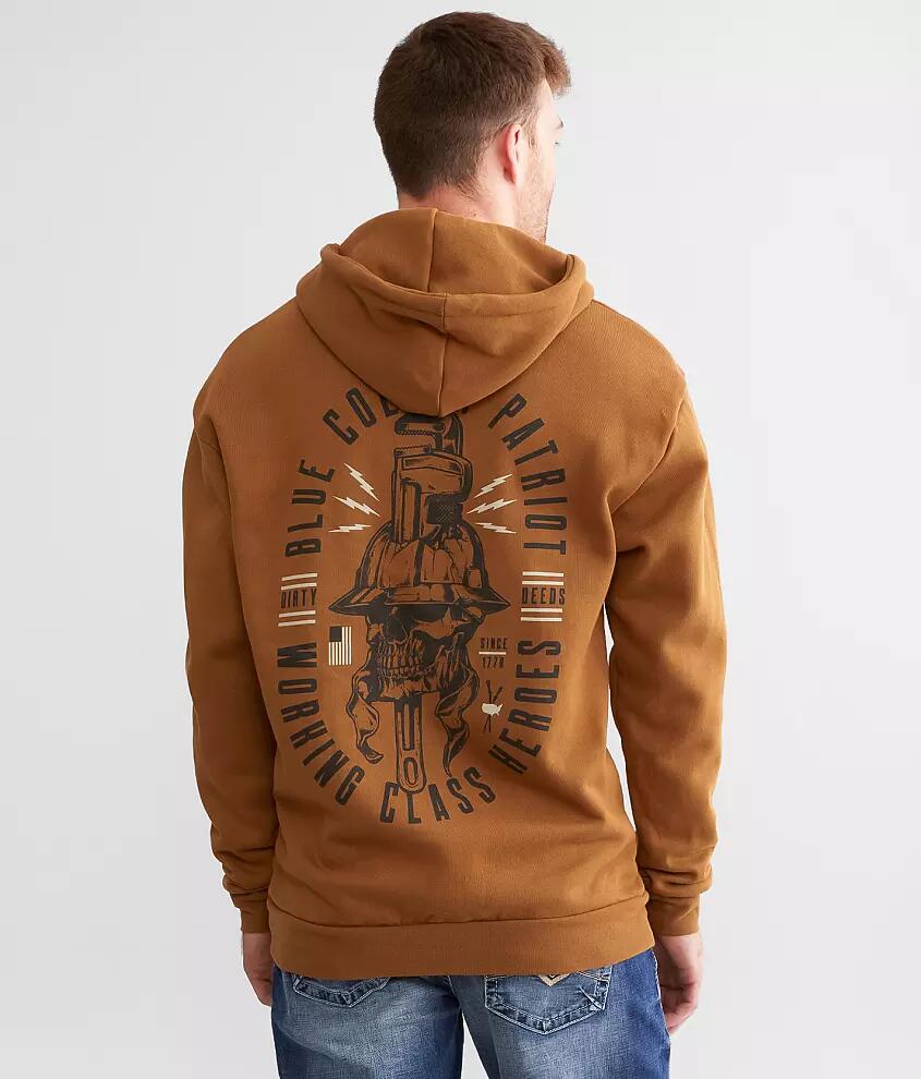 Howitzer Blue Collar Dirty Deeds Hooded Sweatshirt Cover