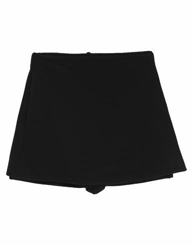 Valentino Garavani Woman Shorts & Bermuda Shorts Black Wool, Silk, Polyamide, Elastane Cover