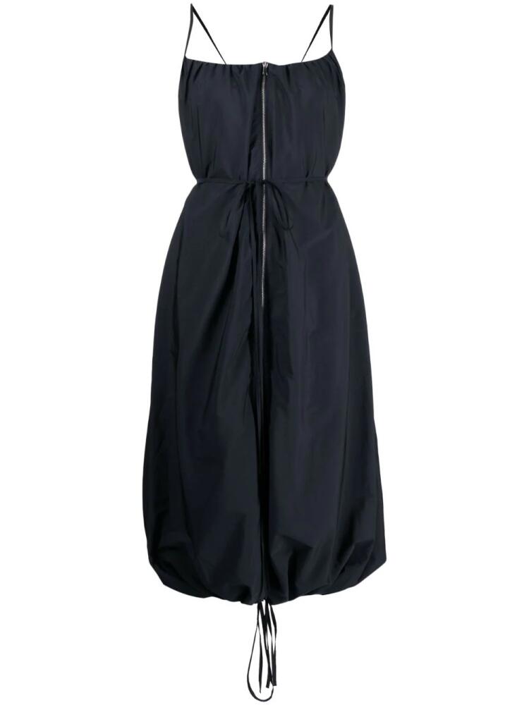 Goen.J zip-embellished balloon taffeta dress - Black Cover