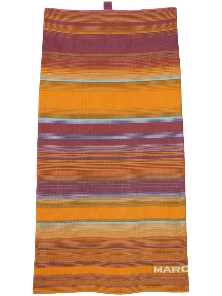 Marc Jacobs The Tube striped midi skirt - Orange Cover