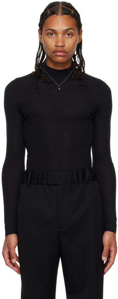 Guest in Residence Black Base Layer Turtleneck Cover