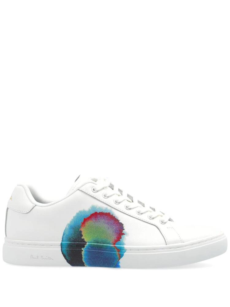 Paul Smith abstract print trainers - White Cover