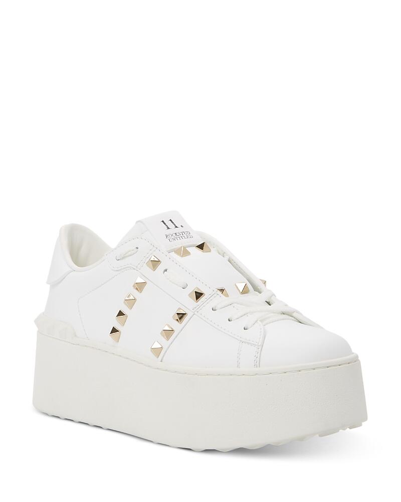 Valentino Garavani Women's Rockstud Platform Sneakers Cover