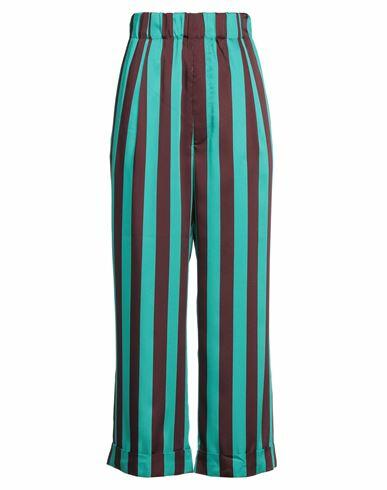 Jejia Woman Pants Emerald green Polyester, Cotton Cover