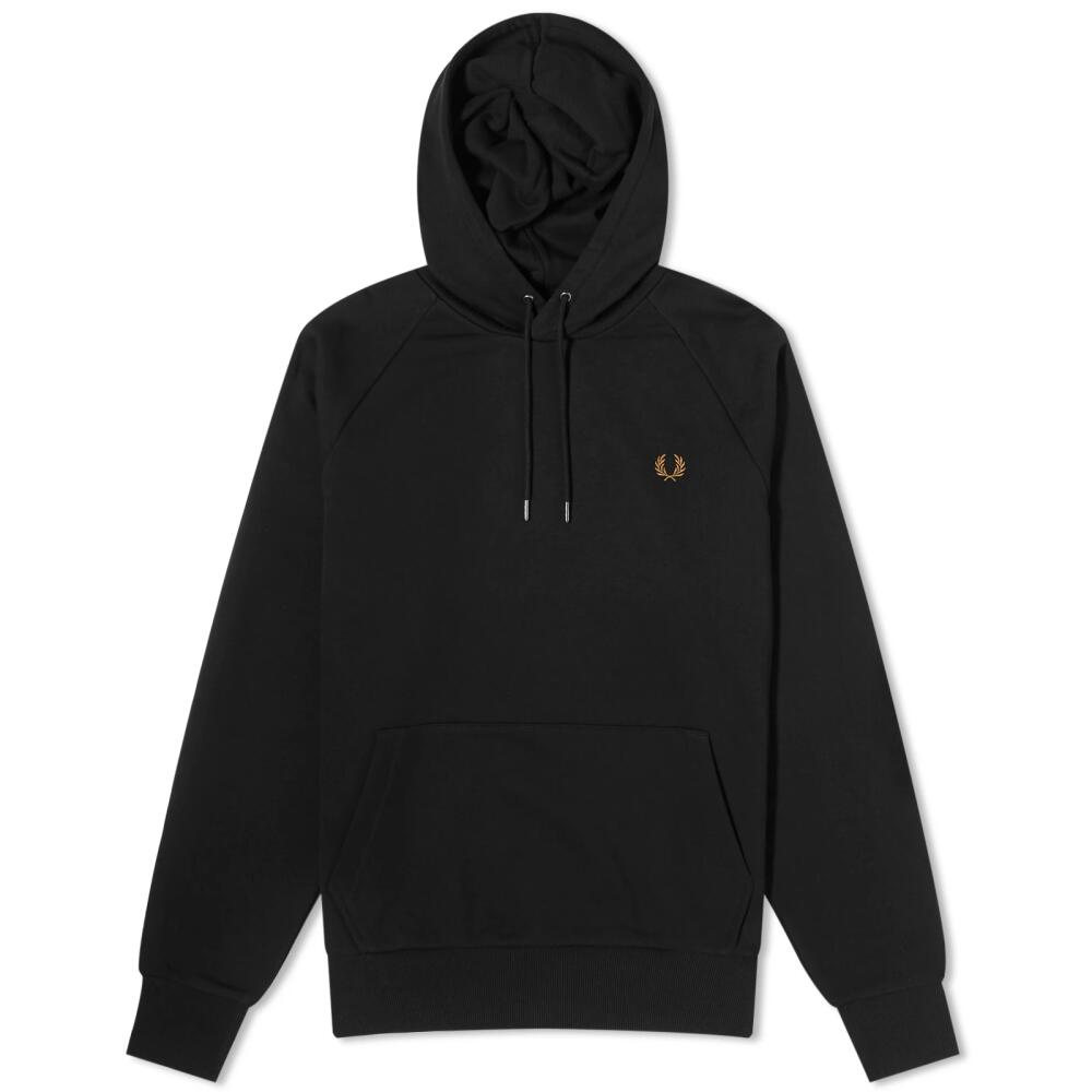 Fred Perry Men's Chequerboard Tape Hoodie in Black Cover