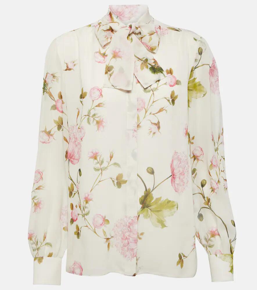 Giambattista Valli Floral silk blouse Cover