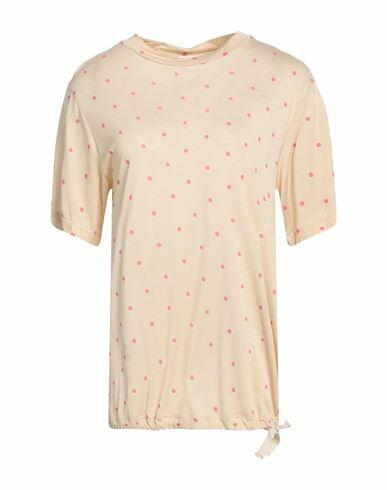 Semicouture Woman T-shirt Beige Viscose Cover